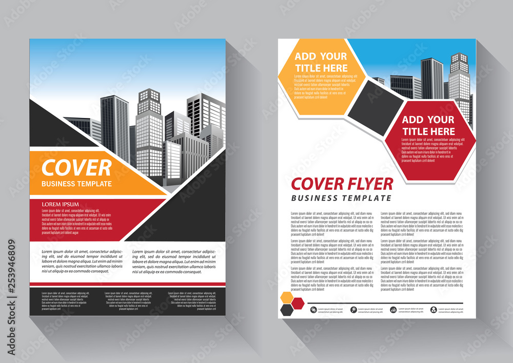 Business abstract vector template. Brochure design, cover modern layout, annual report, poster, flyer in A4 with colorful triangles, geometric shapes for tech, science, market with light background Business abstract vector template. Brochure design, cover modern layout, annual report, poster, flyer in A4 with colorful triangles, geometric shapes for tech, science, market with light background