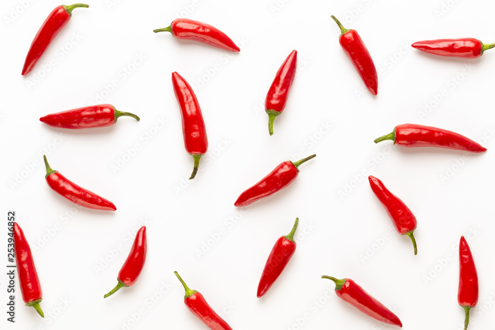 Chili or chilli cayenne pepper isolated on white background cutout. Chili or chilli cayenne pepper isolated on white background cutout.