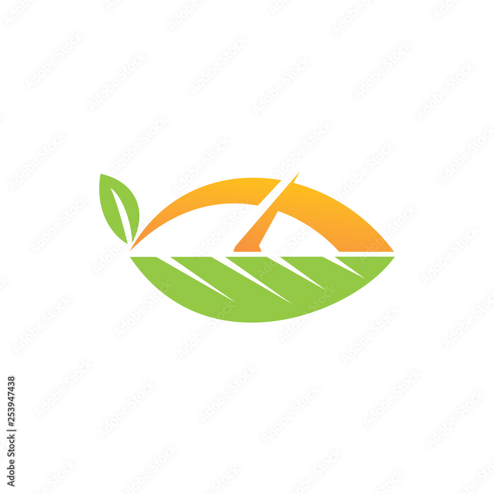 Leaf Logo Design Vector Template Set Leaf Logo Design Vector Template Set