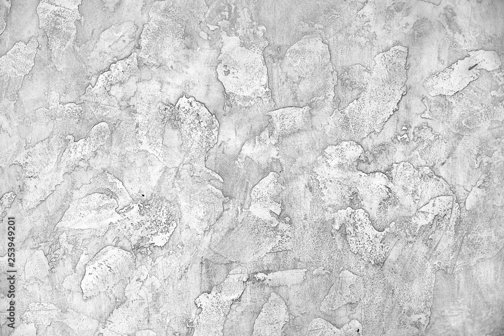 Naklejka premium Grey background plastered wall. Copy space, for text or isolated.