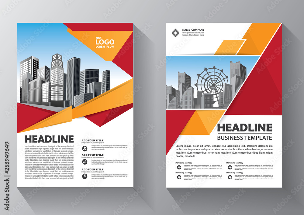 Business abstract vector template. Brochure design, cover modern layout, annual report, poster, flyer in A4 with colorful triangles, geometric shapes for tech, science, market with light background Business abstract vector template. Brochure design, cover modern layout, annual report, poster, flyer in A4 with colorful triangles, geometric shapes for tech, science, market with light background