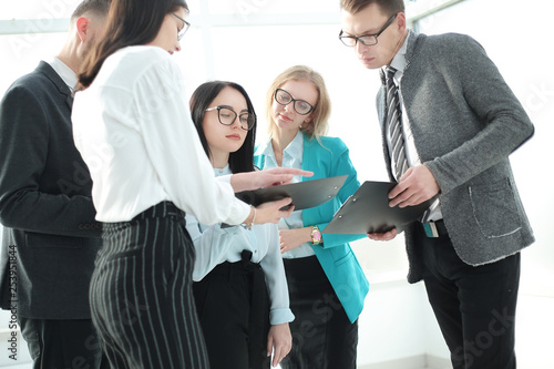 image of a modern business team discussing new ideas