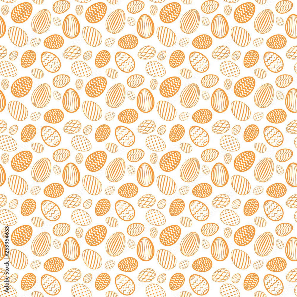 Easter egg seamless pattern. Pastel color, holiday eggs texture. Simple abstract decorative template for Happy Easter celebration. Stylized cute ornament wallpaper, card, fabric. Vector illustration Easter egg seamless pattern. Pastel color, holiday eggs texture. Simple abstract decorative template for Happy Easter celebration. Stylized cute ornament wallpaper, card, fabric. Vector illustration