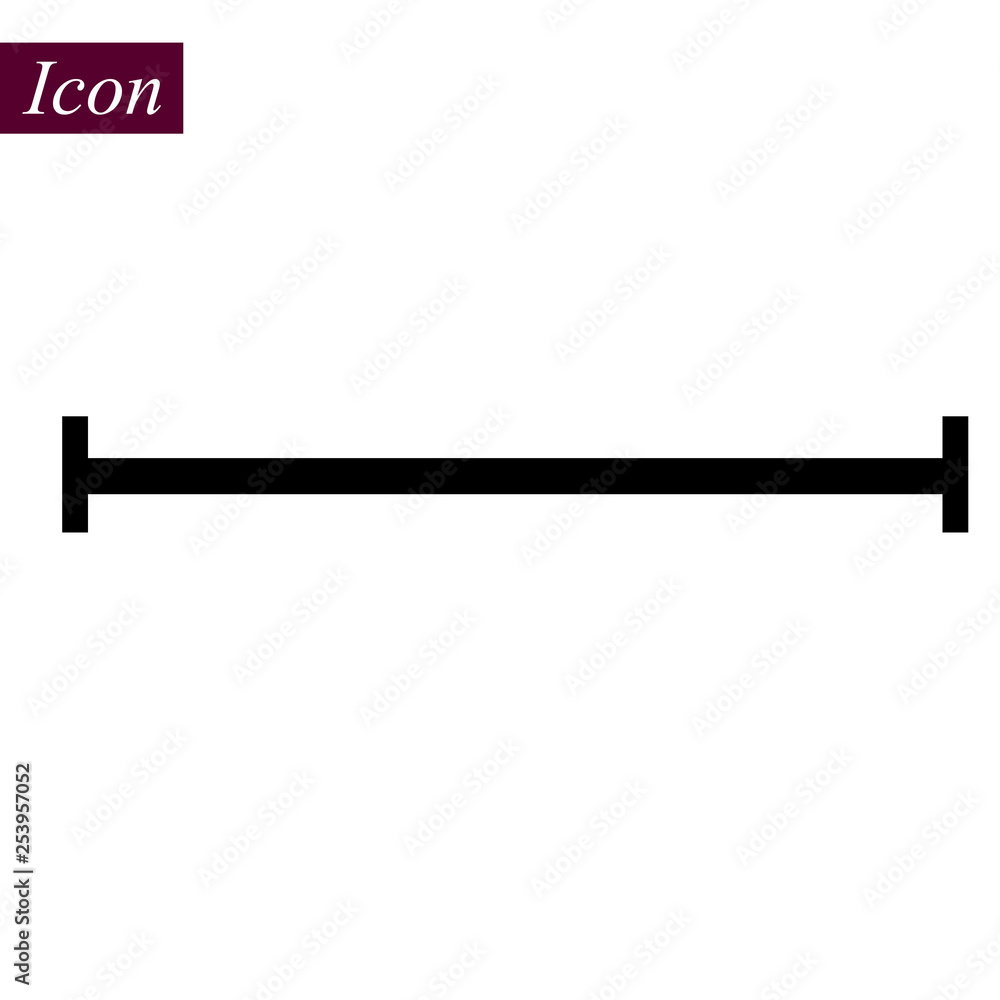 Horizontal Black Line icon on white background. vector illustration. eps10 Horizontal Black Line icon on white background. vector illustration. eps10
