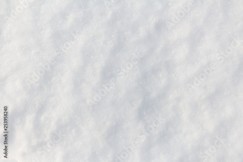 Simple dense surface of pure snow. Template for text and design