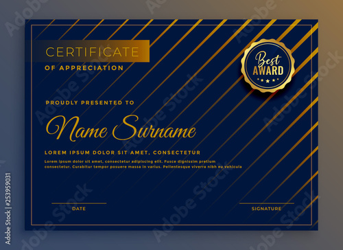 creative certificate of appreciation template design