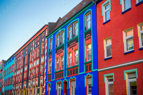 Фотография Bunte Albaufassaden - Architektur nach Bruno Taut