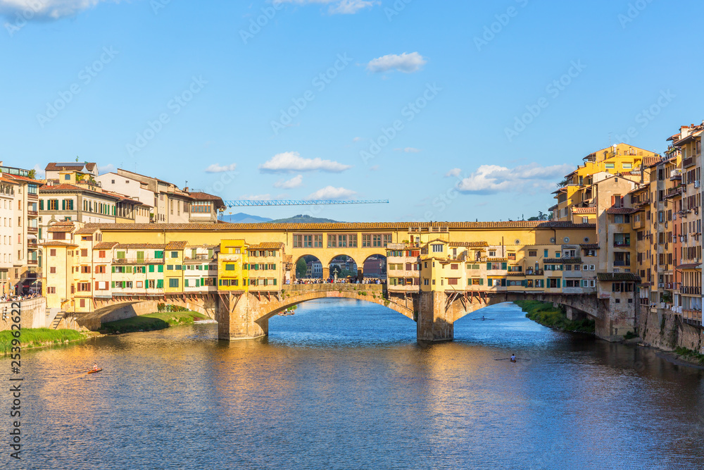 Ponte Vecchio bridge over the Arno River in Florence