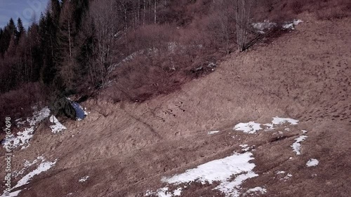 Wallpaper Mural beautiful winter mountain landscape from drone Torontodigital.ca