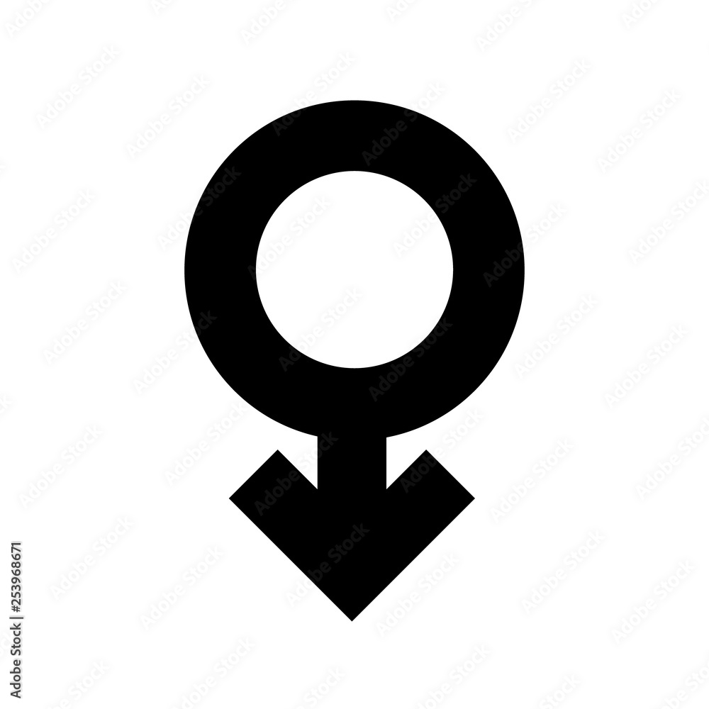 Sign male gender black icon. A symbol sexual affiliation. Flat style for graphic design, logo. A happy love. Vector illustration Sign male gender black icon. A symbol sexual affiliation. Flat style for graphic design, logo. A happy love. Vector illustration