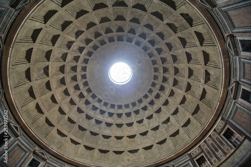 Roma  Italy - November  2018  The Pantheon  Pantheum  or Phanteon  is a building of ancient Rome in the Pigna district in the historic center  a temple dedicated to all gods and deitie