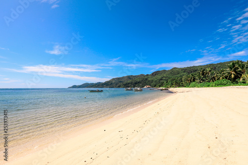 Fototapeta Naklejka Na Ścianę i Meble -  Luxury Beaches with the White Sand, Paradise Seychelles