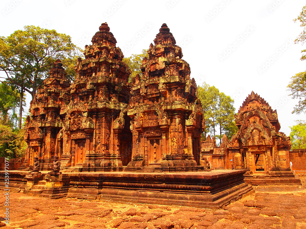 Naklejka premium temple in angkor cambodia