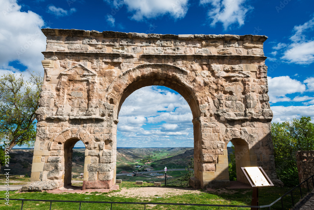 Roman arch in Medinaceli, Spain