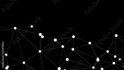 Digital technology transformation, vector shapes elements