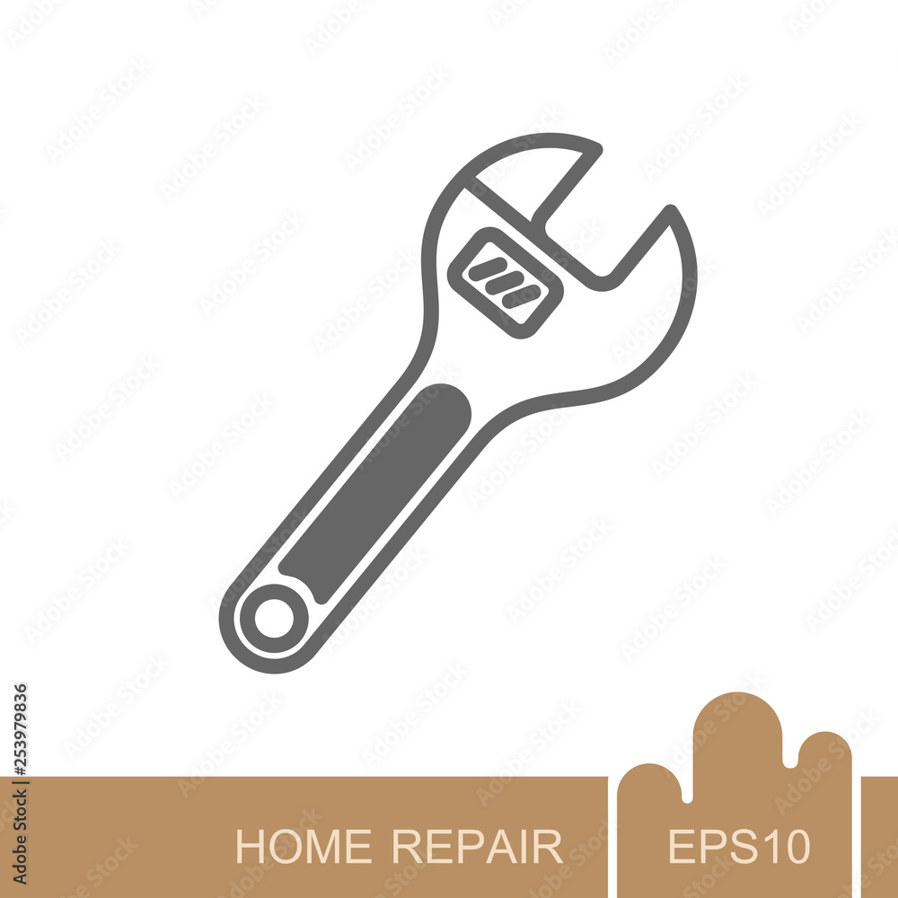 Adjustable spanner icon Adjustable spanner icon
