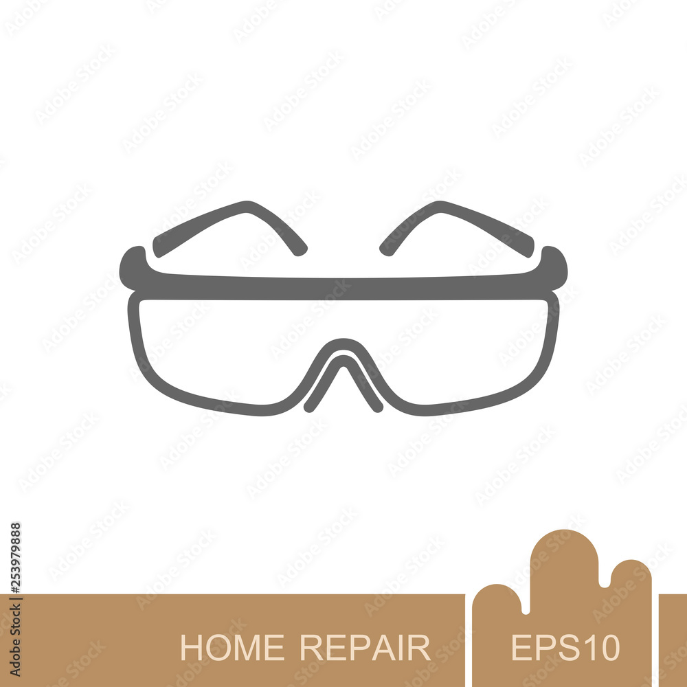 Safety goggles icon Safety goggles icon