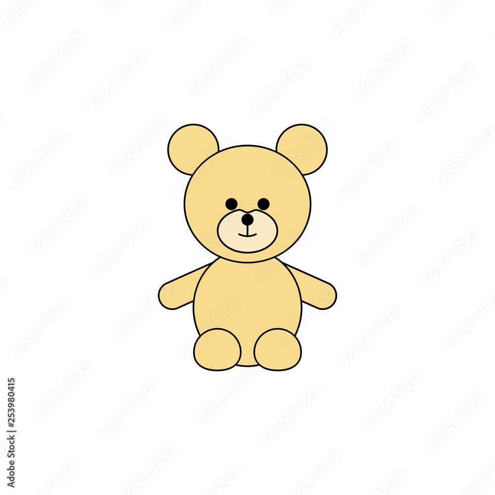cartoon bea toy colored icon. Signs and symbols can be used for web, logo, mobile app, UI, UX cartoon bea toy colored icon. Signs and symbols can be used for web, logo, mobile app, UI, UX