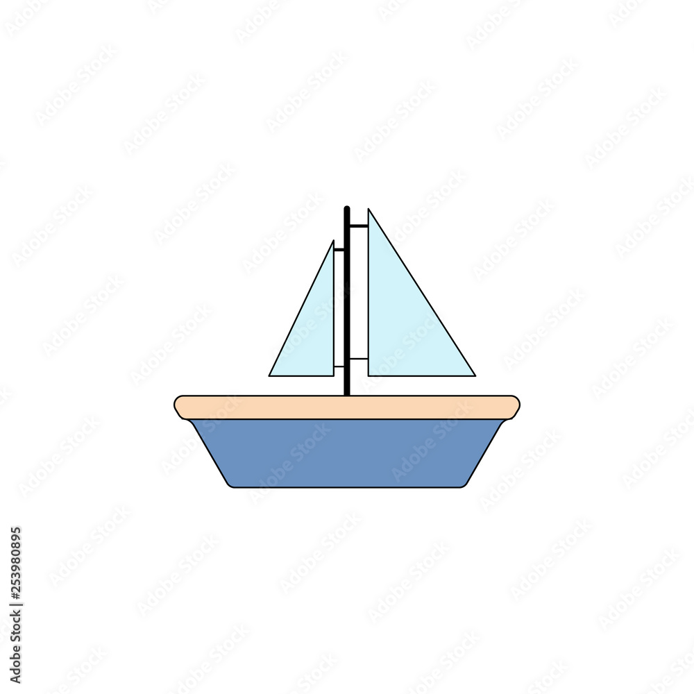cartoon ship toy colored icon. Signs and symbols can be used for web, logo, mobile app, UI, UX cartoon ship toy colored icon. Signs and symbols can be used for web, logo, mobile app, UI, UX