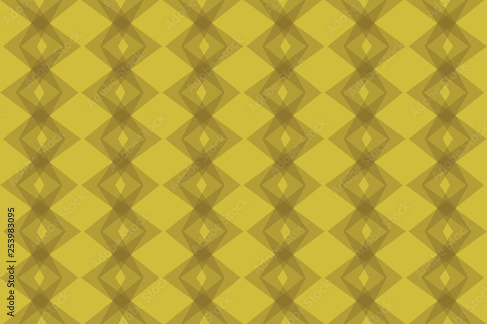 Seamless, abstract background pattern made with transparent geometric shapes. Decorative, modern vector art in yellow color. Seamless, abstract background pattern made with transparent geometric shapes. Decorative, modern vector art in yellow color.
