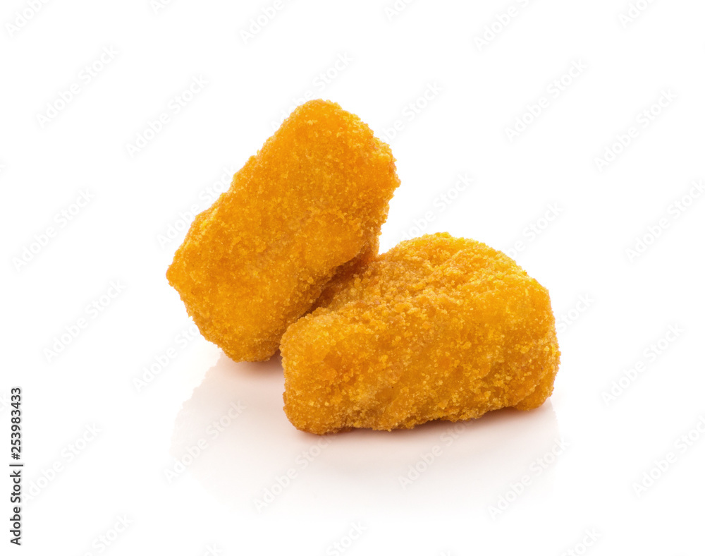 Fried Cheese isolated on white background Fried Cheese isolated on white background