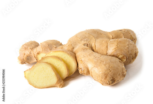 ginger on white background