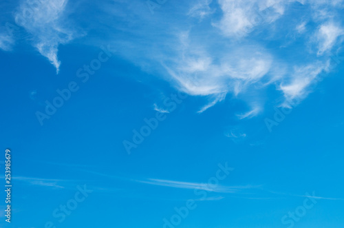 blue sky background with white clouds © nata777_7