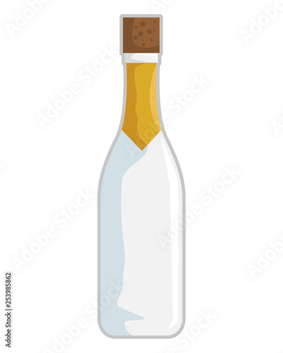 wine bottle isolated icon