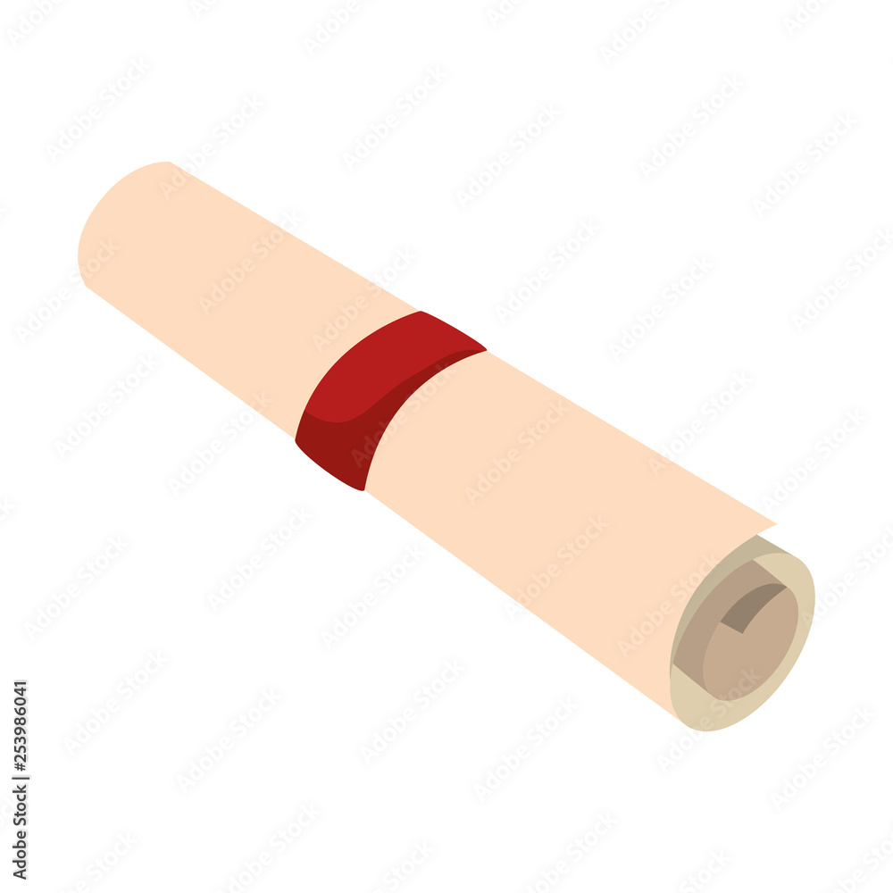 graduation certificate roll icon graduation certificate roll icon