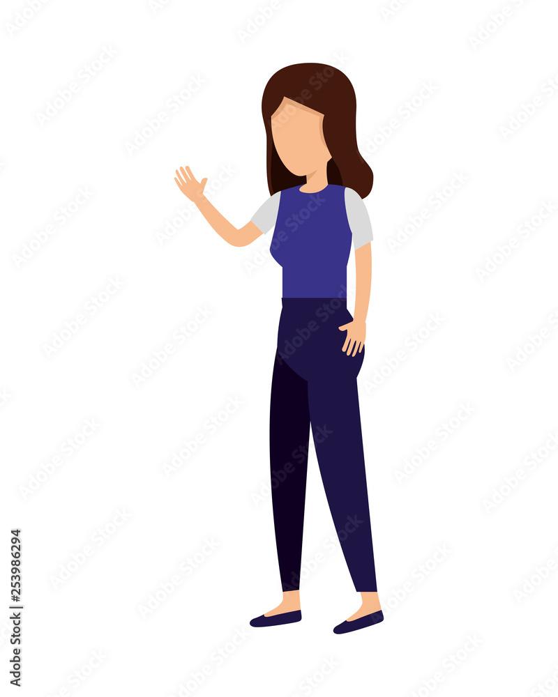 beautiful and young woman character beautiful and young woman character