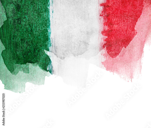 Grunge Flag of Italy photo