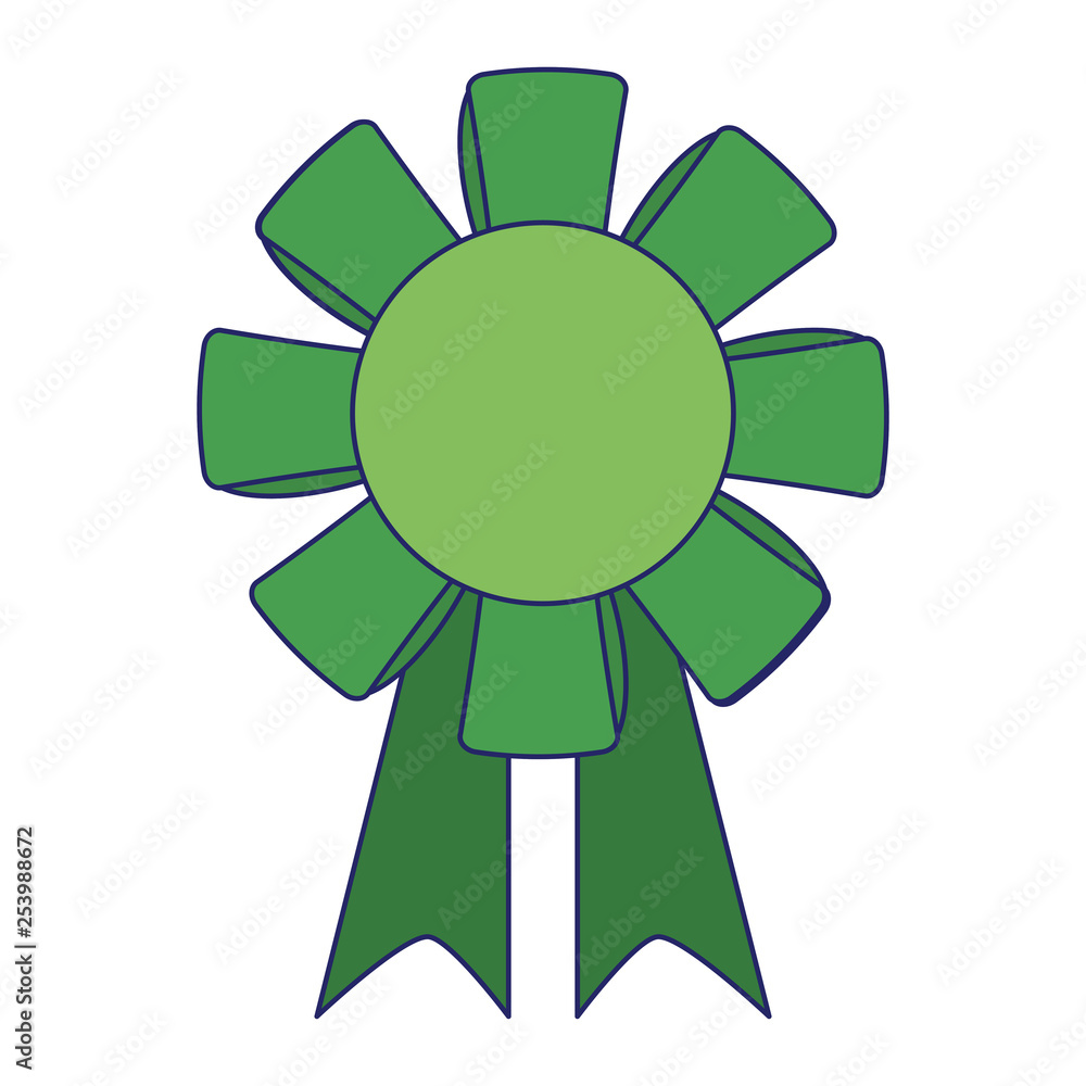 award ribbon medal symbol blue lines award ribbon medal symbol blue lines