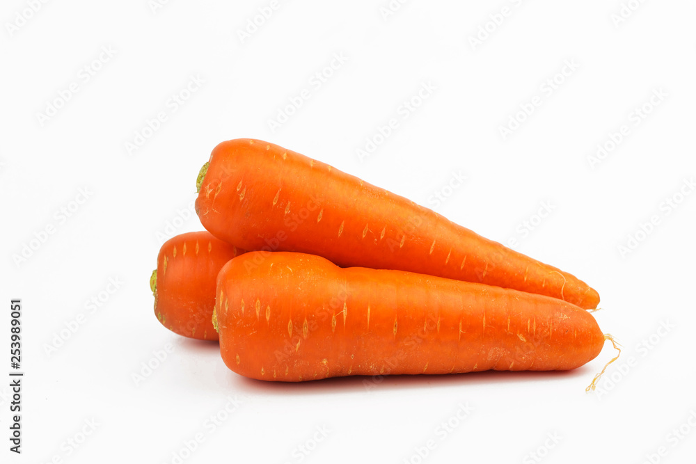 Carrots vegetable isolated on white background Carrots vegetable isolated on white background