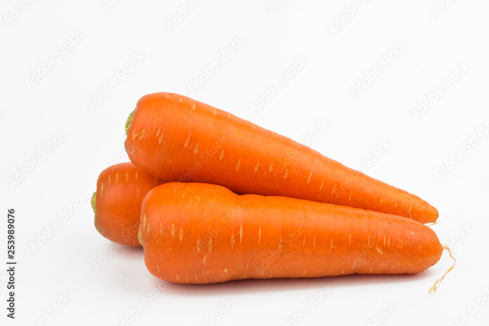 Carrots vegetable isolated on white background Carrots vegetable isolated on white background