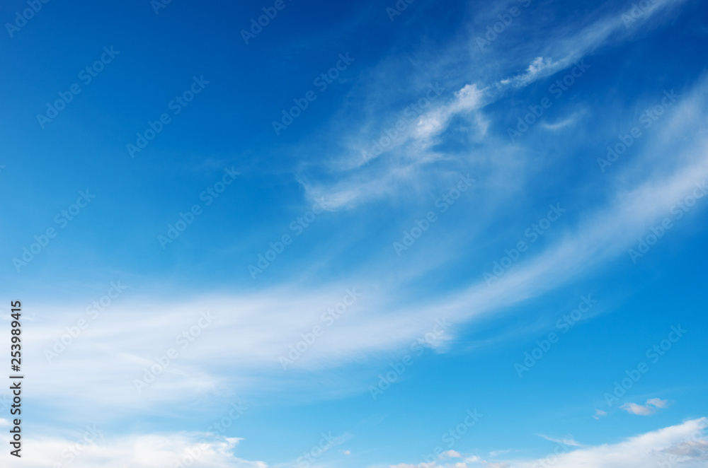 Obraz premium White clouds in blue sky.