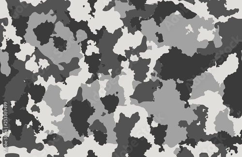 Print texture military camouflage repeats seamless army gray monochrome hunting