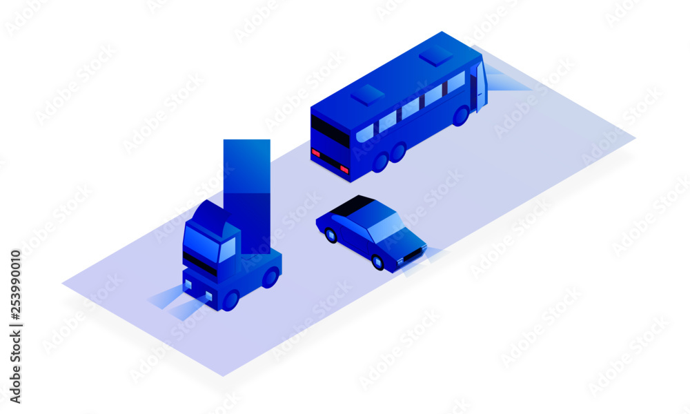 Isometric Traffic Illustration Isometric Traffic Illustration