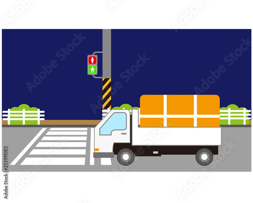 車　自動車　運転 信号　信号機