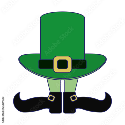 saint patricks cartoons blue lines
