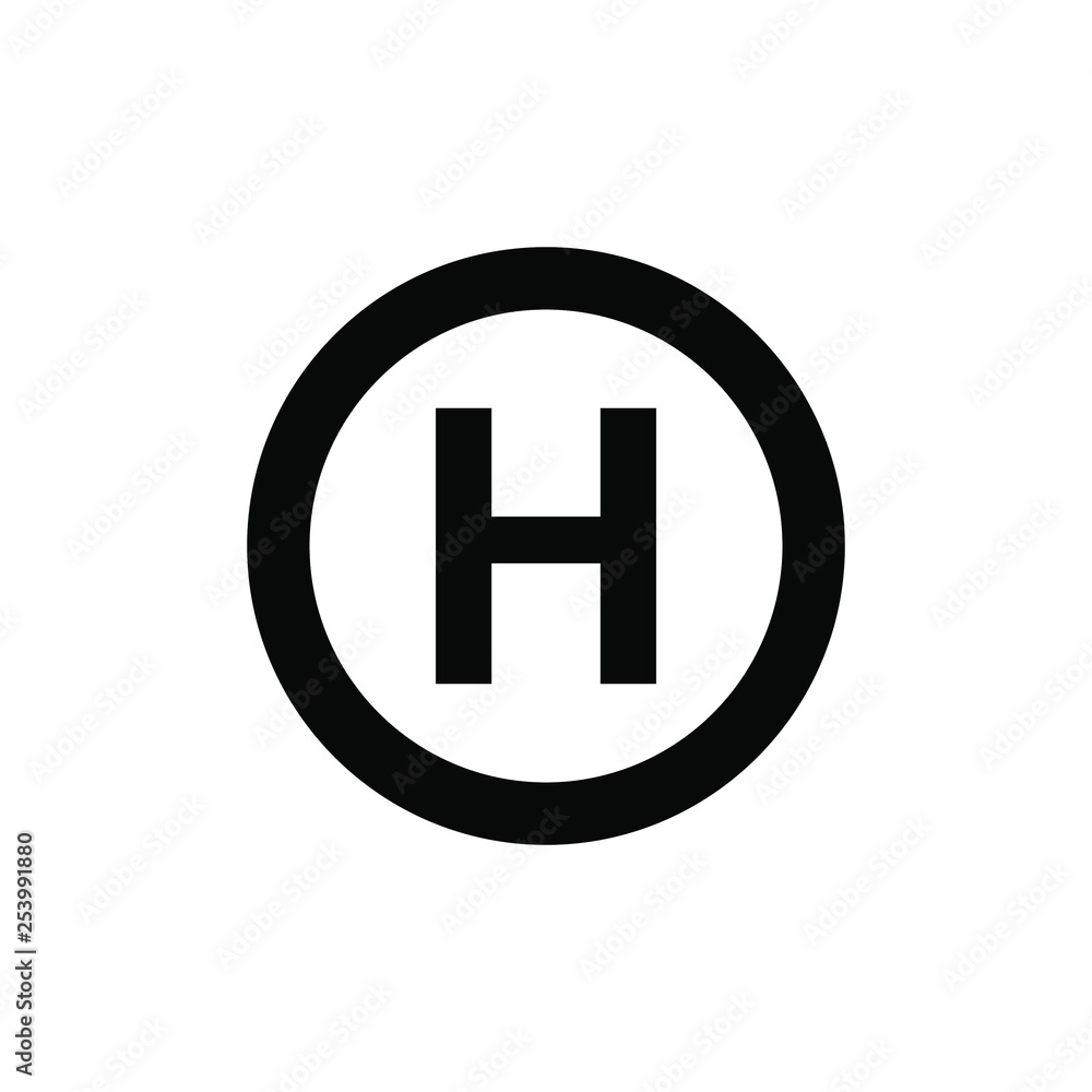 Helicopter landing icon Helicopter landing icon
