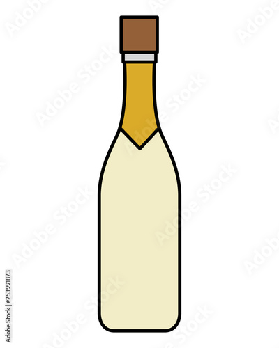 wine bottle isolated icon