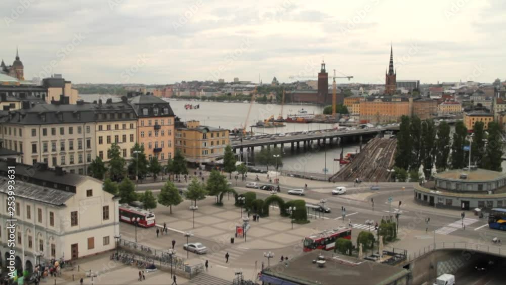 Stockholm's Busy And Scenic Saltsjon Waterway Full Of Ferries And Ships Stockholm's Busy And Scenic Saltsjon Waterway Full Of Ferries And Ships