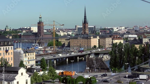 Stockholm's Busy And Scenic Saltsjon Waterway Full Of Ferries And Ships photo