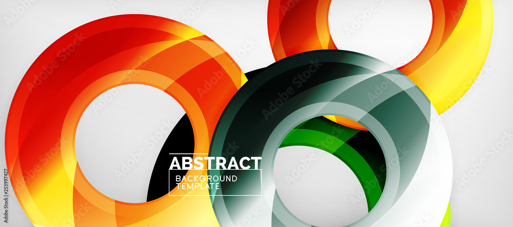 Glossy circles geometric background Glossy circles geometric background