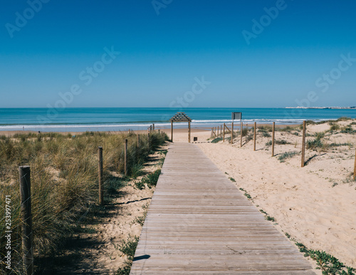 Fototapeta Naklejka Na Ścianę i Meble -  Beautiful access to the shore of the beach