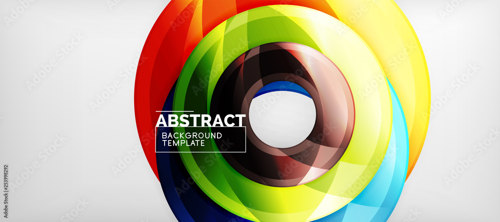 Glossy circles geometric background Glossy circles geometric background