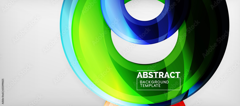 Modern geometric circles abstract background, colorful round shapes with shadow effects Modern geometric circles abstract background, colorful round shapes with shadow effects