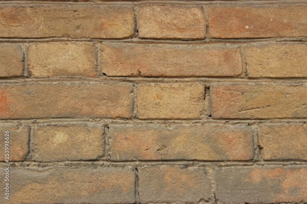 Light brown brickwork from late 19th century Light brown brickwork from late 19th century