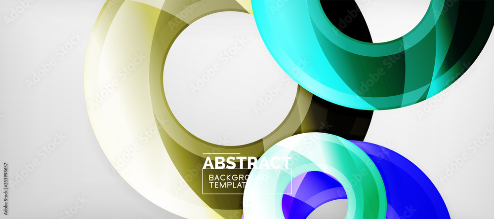 Glossy circles geometric background Glossy circles geometric background