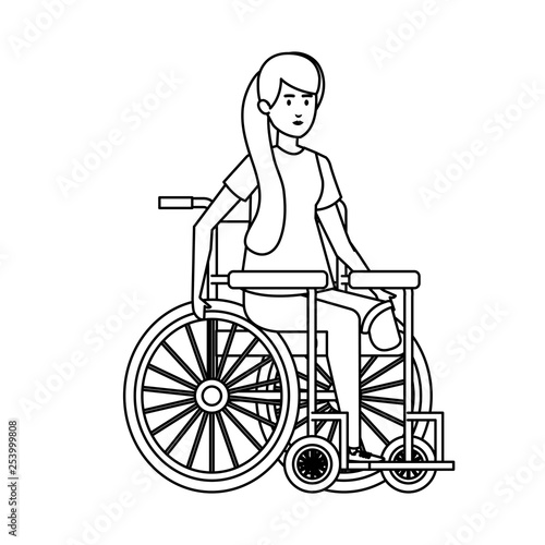 young woman in wheelchair